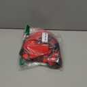 Geyecete Reversible Plaid Dog Winter Coat - Water Resistant, Soft, Warm - Leash Hole - Red - L