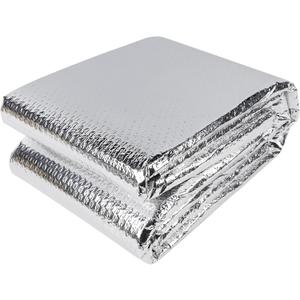 winemana Window Insulation Roll, 59IN x 8FT Reflective Heat Shield Bubble Film, Double-Sided Aluminum Foil Insulation, Weatherproof Garage Door Cover for Windows, RV, Basement, Winter & Summer
