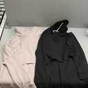 Liu & Qu Womens Nursing Hoodie Long Sleeves Sweatshirt Breastfeeding Layered Top Pocket Casual Clothes (Small, Black+apricot)