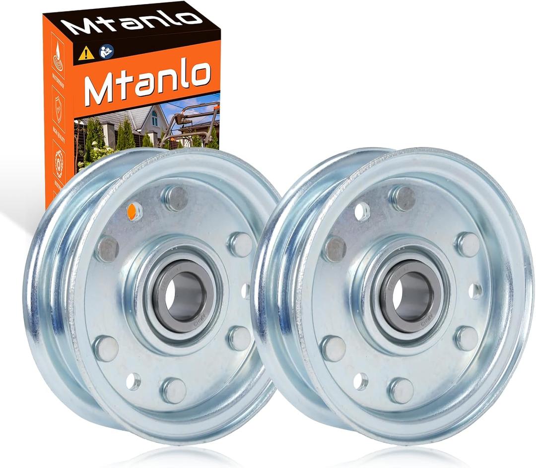 2 PCS Idler Pulley Compatible with For King Kutter RFM Series Finish Mower (4’, 5’, 6’ Sizes) - Replace OEM 164090 for Mower Performance