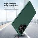 Nillkin Magnetic Shockproof for Samsung Galaxy S25 Ultra Case Magsafe, [Military-Grade Protection] [Anti-Scratch & Slip] [Compatible with MagSafe] Slim Case for Galaxy S25 Ultra Case Magsafe, Green