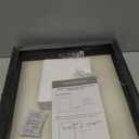 TJ.MOREE Flowers Shadow Box Display Case Large Shadow Box Frame with Glass Window Door Picture Frame Wedding Bouquet Memorabilia Medals Photos Memory Box for Keepsakes - (Rustic Black, 11 x 11 )