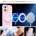 STERKER 360° Rotatable Stand Compatible with iPhone 17 Case with Magnetic [Military Grade Drop Tested][Adjustable Kickstand] Ring Holder Silicone Slim Back Soft Edge, Pink
