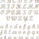3 Inch 284 Pieces Wooden Letters Unfinished Wood Letters for Crafts Cursive Alphabets with Extras