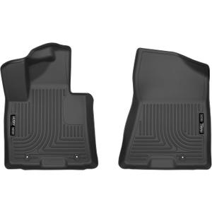 Husky Liners Weatherbeater Floor Mats | Fits 2019-2021 Hyundai Tucson; 2017-2022 Kia Sportage | Front Row, 2-pc Black - 15701