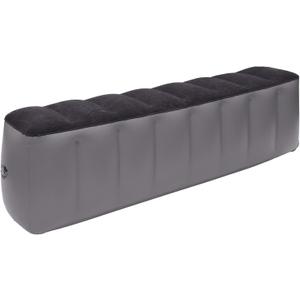 Car Air Inflation Mattress 51.18"x11.02"x16.54" Comfortable Rear Seat Air Travel Bed Car Sleeping Mat for Napping Travel Black Gray