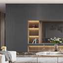 wishFIRE Black Grey Textured Peel and Stick Wallpaper 15.7"118" Contact Paper Wood Look Wall Paper Self Adhesive Waterproof Vinyl Wallpaper for Bedroom Kitchen Cabinets Countertop