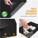 2 x Dish Drying Mats for Kitchen Counter, Waterproof Coffee Mat for Countertop, Under Sink Mats, Coffee Bar Mat Accessories (12" x 19")