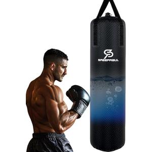 Water Punching Bag Anti Leak Heavy Duty Aqua Bag Boxing for Adults Adjustable Water Level Home Gym Workout Heavy Punching Bag for Training Fitness MMA Boxing Heavy Bag