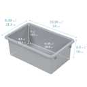 ECR4Kids Cubby Storage Bin with Lid, Multipurpose Organization, Contemporary, 10-Piece