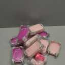 20 Pcs Mini Suitcase Empty Storage Box and Plush Ball Keychain Candy Luggage Containers Packaging Case for Bridal Shower Baby Shower Party Favors Travel Gifts (Pink,Rose Red)