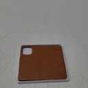 Compatible with iPhone 16 Pro 6.3" Genuine Leather Wallet caseRFID Blocking4 Credit Card HolderReal Leather Flip Folio Book Phone case Cover Women Men for Apple 16 Pro case Light Brown