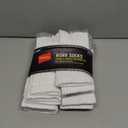 Hanes Men's Work Socks, Cushioned Crew Socks, Moisture-Wicking Socks & Odor Control, Black & White