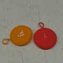 Menstrual Disc Reusable, 2-Pack Size S & L - Softer Than Menstrual Cups and Can Be Used Intimate Moments - Comfort-Fit Period Disc Set with 12 Hr Wear - 100% Medical Grade Silicone (Red and Orange)
