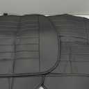 zipelo 2 Pack Car Seat Covers for Front Seats, Breathable Leather Cushion Protector, Anti-Slip Driver Seat Padded with Storage Pockets, Auto Interior Decoration for Most Vehicles (Black)