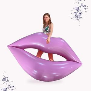 Large Funny Pool Float - Giant Pink Lips Float for Swimming Pool 71  63 Inch Big Water Lounger Adult Size Cute Inflatable Mouth Print Accessories