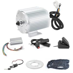 72V 3000W BLDC Brushless Motor Kit with 24 Mosfet 50A Controller, Throttle - For Electric Scooter, E Bike, Motorcycle DIY Conversion