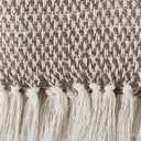 DII Woven Throw Collection 100% Cotton, Basketweave, 50x60, Brown