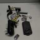 Veise VE017-H Fingerprint Smart Front Door Lock Set, App Control, 8-in-1 Keyless Entry Deadbolt with Zinc Alloy Handles, Emergency Power Port, Touchscreen Keypad, Auto Lock, Easy Install, Matte Black