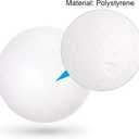 uxcell 75Pcs 1.5" White Polystyrene Foam Balls Smooth Round Solid Ball for Crafts, Art, DIY, Household, Party Decorations