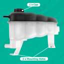 22870828 Engine Coolant Reservoir Tank with Cap Compatible with Silverado 1500 Sierra 1500 Suburban Tahoe Yukon Escalade 2007-2013 Coolant Overflow Tank Replace 603-054
