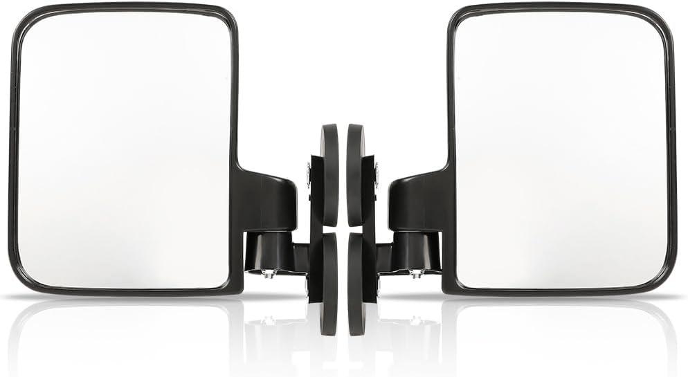 ALLGOOD Universal Strong 1 Pair Magnetic Side Mirrors 114LB 2.7 Rated Magnet Tractor Mirror Compatible with Golf Cart Tractors Mowers Dozers Forklifts Lift Trucks and More(Left+Right)