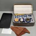 ICHAG Chinese Tea Set, Japanese Tea Sets for Adults, 15-Piece Porcelain Gongfu Tea Set with Tea Pet & Tea Tray, Japanese Teapot Set, Travel Tea Party Set, for Home/Office/Outdoor/Gifts (Blue)