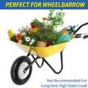 GICOOL 16" Flat-Free Solid Tire and Wheel, 4.80/4.00-8" Wheelbarrow Tire, 3" Centered Hub, 5/8" Axle Bore Hole,for Garden Wagon Cart Trolley Dolly Replacement(2 Pack)