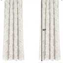 Lush Decor Ruffle Diamond Window Curtain Panel Pair, 63 in x 54 in, White