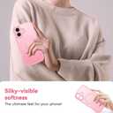 for iPhone 16 Case with MagSafe, Upgraded [Full Camera Protection] [Fit for MagSafe] [Mil-Grade Drop] Cute Wave Translucent Non-Slip Phone Case for iPhone 16 6.1",Pink