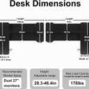 L Shaped Electric Standing Desk,51x31.5 Reversible,Rustic Brown