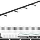 Floating Shelf Bracket, 58" Heavy Duty Hidden Shelf Brackets Hardware, Solid Steel Support Rods with Tools, Wall Mounting Invisible Floating Shelves Bracket for Kitchen, Living Room