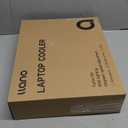 Llano V12 Laptop Cooling Pad, Gaming Laptop Cooler Stand with 5.5inch Powerful Turbo Fan, Adjustable Speed, Touch Control, 3-Port USB A, for Fast Cooling Laptop 15.6-19in, Black (No RGB)