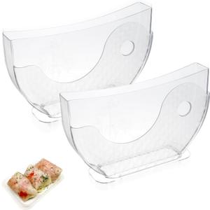 2 Pack Rice Paper Water Bowl Dipper, Rice Paper Water Bowl, Spring Roll Water Dipper Rice Paper Holder