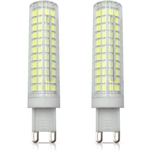 Lxcom Lighting G9 LED Corn Bulb 2 Pack 15W 120W Equivalent 136 LEDs Daylight White 6000K G9 Bi-Pin Base 1500LM for Home Lighting