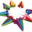 5 x UV Protection Phone Umbrella for Sun,Universal Adjustable Piggy Suction Cup Phone Stand Umbrella,Sun Shade (Colorful-Random Color)