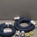 1.5 Inches Pool Hoses for Above Ground Pools,1-1/2" Diameter Pool Pump Replacement Hose,2 Pack 3 Feet Vacuum Hose Universal 1.25/1.5 Inch Combo Hose Adapter with Clamps and Tape