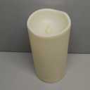 Homemory 6" x 12" Extra Large Outdoor Waterproof Candle with Auto 6-Hour Timer, Ivory Plastic Made, Long Last for Half A Year