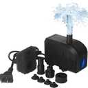 TARARIUM Submersible Pump 160GPH Small Fountain Water Pump 8W for Aquarium Fish Tank, Pond, Fountain, Hydroponics 600L/H