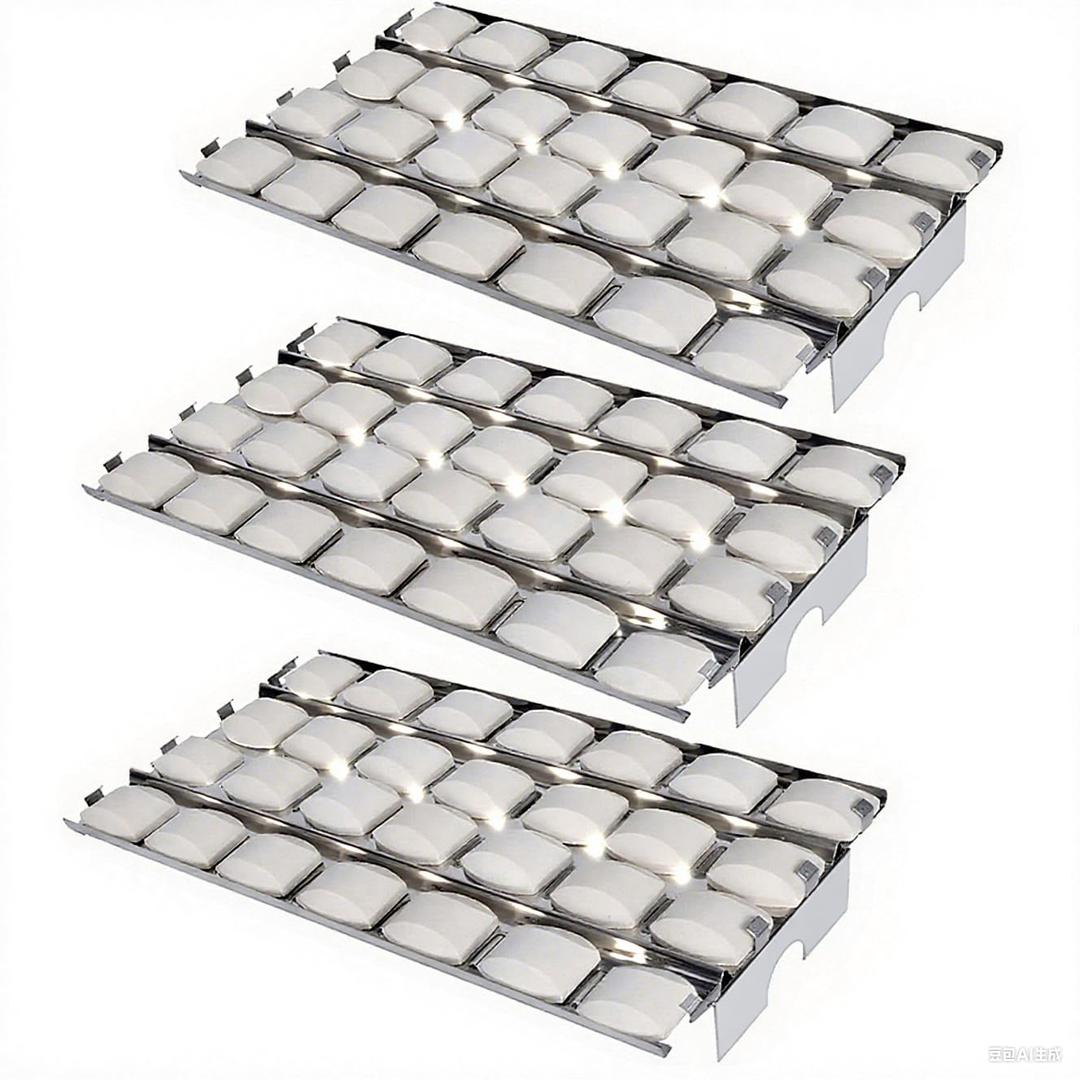 S9B571 (3-Pack) 16 7/8" Stainless Steel Heat Plate Replacement for Lynx LPSGEKIT, LSB1, LSB2, LSB2PC, LSPGE, LIJ27, LIJ30, LIJ36, LIJ42 Lynx CS30, L27, L30, L30PSP, L36, L42, L54