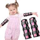 Threlaco 2 Pack Thumb Sucking Stop for Kids Toddlers Nail Biting Treatment Finger Sucking Deterrent Guard Prevention Anti Nose Picking Pediatric Elbow Immobilizer for Boys Girls 2-6 Years(Unicorn)
