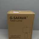 G-SAFAVA 20.25" Small Table Lamps Set of 2 Modern Ceramic Lamps for Living Room Farmhouse Bedside Lamps Boho Lamps for Night Stands Green Bedroom Lamps Side Table Lamps End Table Lamps