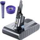 7.0Ah Replace for Dyson V7 21.6V Battery Replacement, Compatible with Dyson 21.6V V7 Absolute/Trigger/Animal/Motorhead/Mattress Fluffy Vacuum V7 Trigger V7 HEPA V7 Car+Boat Handheld Vacuum Cleaner