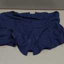 Floerns Women's Plus Size Sleeveless Strapless Bandeau Ruffle Hem Denim Tube Tops L