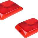 YIHETOP 2X Red Tail Light Lens 34-84-010 3484010 Compatible For Bargman 84 85 86 Series Replacement