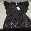 GRACE KARIN Women's Sparkly Sequin Dress Cap Sleeve Party Cocktail Holiday Dress Elegant Glitter Sparkly Dresses for Women (S, Black)