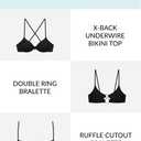 Sports Illustrated Womens Scoop Hipster Bikini Bottom (Black, XL)