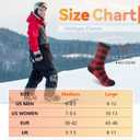 Sunew 4 Pairs Thermal Socks Skiing Snowboarding Hiking Mens Womens 7X Warmer Winter Crew Boot Socks