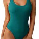 One Piece Swimsuit Women Tummy Control Bathing Suits Teens Full Coverage Slimming Modest Swim Suits 2025 Monokini (Medium)
