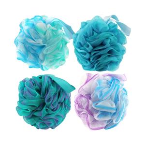 Chuya Bath Sponges Loofahs 70 Grams Large Size,4 Pack Shower Sponge Exfoliating Cleaning Bath Loofa Body Scrubber Balls for Women Men Children Washing